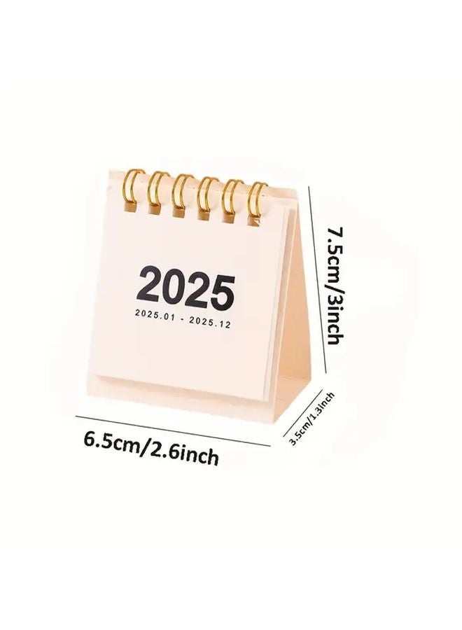 10 قطعة مجموعة تقويم مكتب 2026 مع مخطط شهري، زينة ذهبية، غلاف أنيق - Image 2